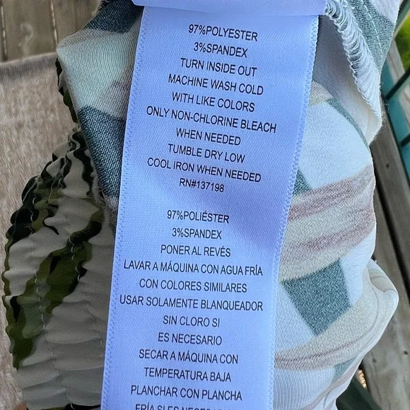 🆕 🌿Nina Parker x Macy’s Palm Leaf Tropical Wide Leg Pants Beach Chic Size 2X 🌿 - Picture 10 of 11